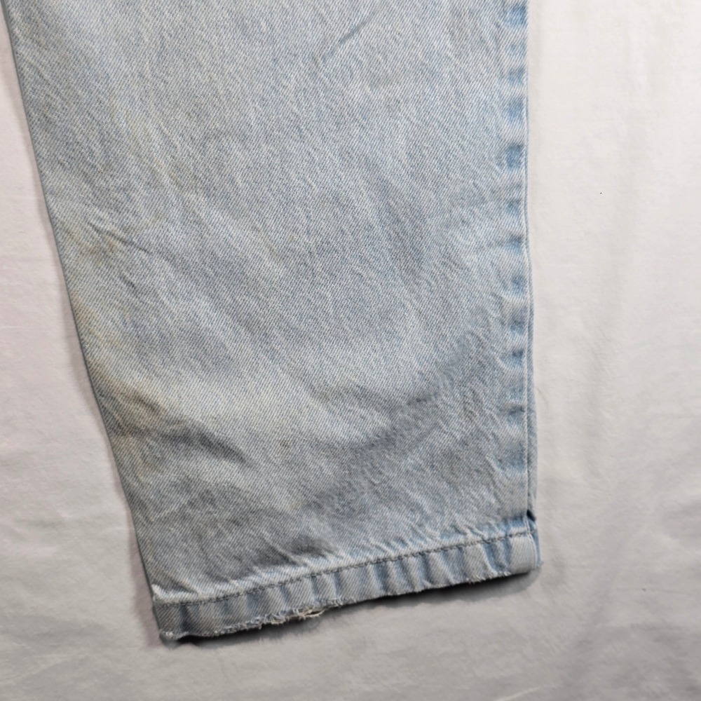 Bershka Carpenter Jeans Mens 30‎ Light Wash Denim Straight Leg Utility Pants - Picture 15 of 16